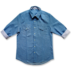 Shirt In Blue Jean Shirt