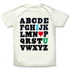 FRONT - The ABC's of Love T-shirt