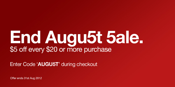 End August Sale