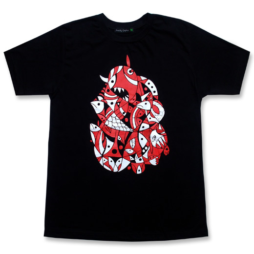 FRONT - Cubist Seabeast T-shirt