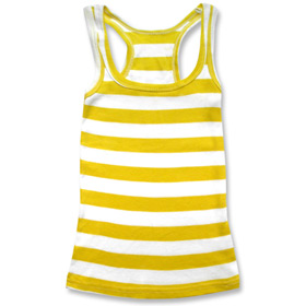 FRONT - Yellow Stripes Tank Top