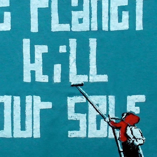 CLOSE-UP 1 - Save the Planet, Kill Yourself T-shirt