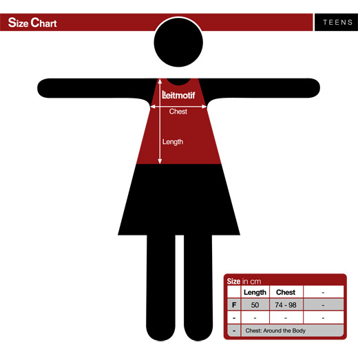 SIZE CHART - Walter Halter Red Top