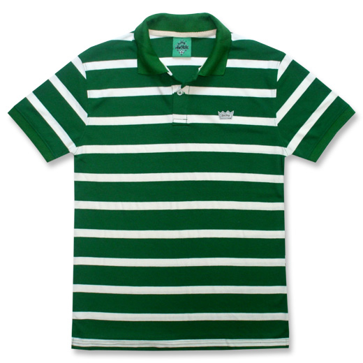 FRONT - Green Stripey Polo