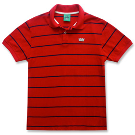 Red Stripey Polo
