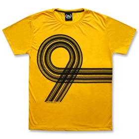 FRONT - Circuit No. 9 Yellow T-shirt