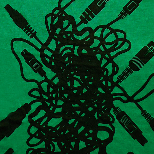 CLOSE-UP 1 - Wired Up T-shirt
