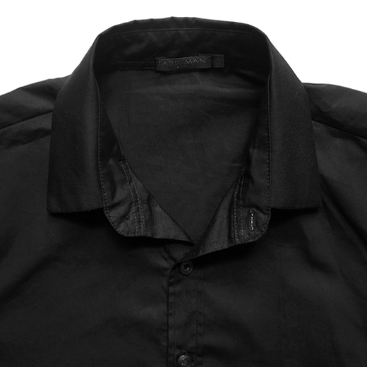 CLOSE-UP 1 - Shirt In Stylish Black Shirt