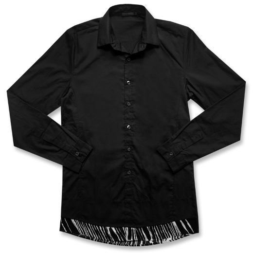 FRONT - Shirt In Stylish Black Shirt