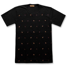 Deers In Black T-shirt