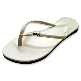 BACK - Milky White Slipz Footwear
