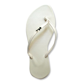 FRONT - Milky White Slipz Footwear